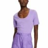 ESPRIT MIT U AUSSCHNITT - T-Shirt Basic - Purple 1 ESPRIT MIT U AUSSCHNITT - T-Shirt Basic - Purple -Esprit 6095c20f3c23482db68485b816f41d1e