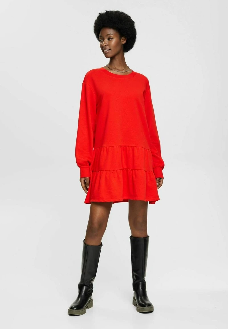 Edc By Esprit TERRY - Strickkleid - Red 7 Edc By Esprit TERRY - Strickkleid - Red – Bild 5