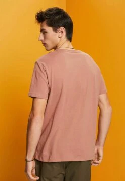 Edc By Esprit T-Shirt Basic - Dark Old Pink -Esprit 652e963916334635a4dbfb4e913c5caf