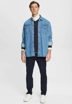 ESPRIT Langarmshirt - Navy -Esprit 694bf7584f4141f58de58abff95c4dae