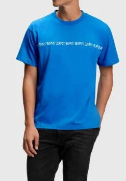 ESPRIT YAGI ARCHIVE MIT RUNDHALSAUSSCHNITT - T-Shirt Print - Blue