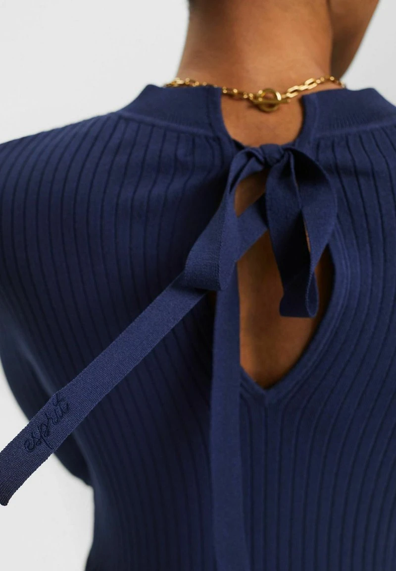 ESPRIT MIT RUNDHALS - Strickkleid - Dark Blue 7 ESPRIT MIT RUNDHALS - Strickkleid - Dark Blue – Bild 5