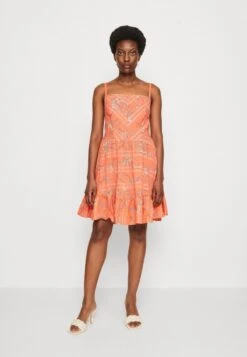 Edc By Esprit Freizeitkleid - Coral Orange