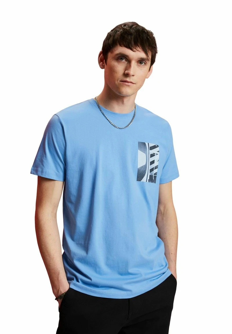 Edc By Esprit T-Shirt Print - Light Blue 3 Edc By Esprit T-Shirt Print - Light Blue