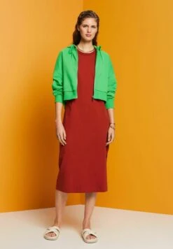 Edc By Esprit Dress - Jerseykleid - Terracotta New