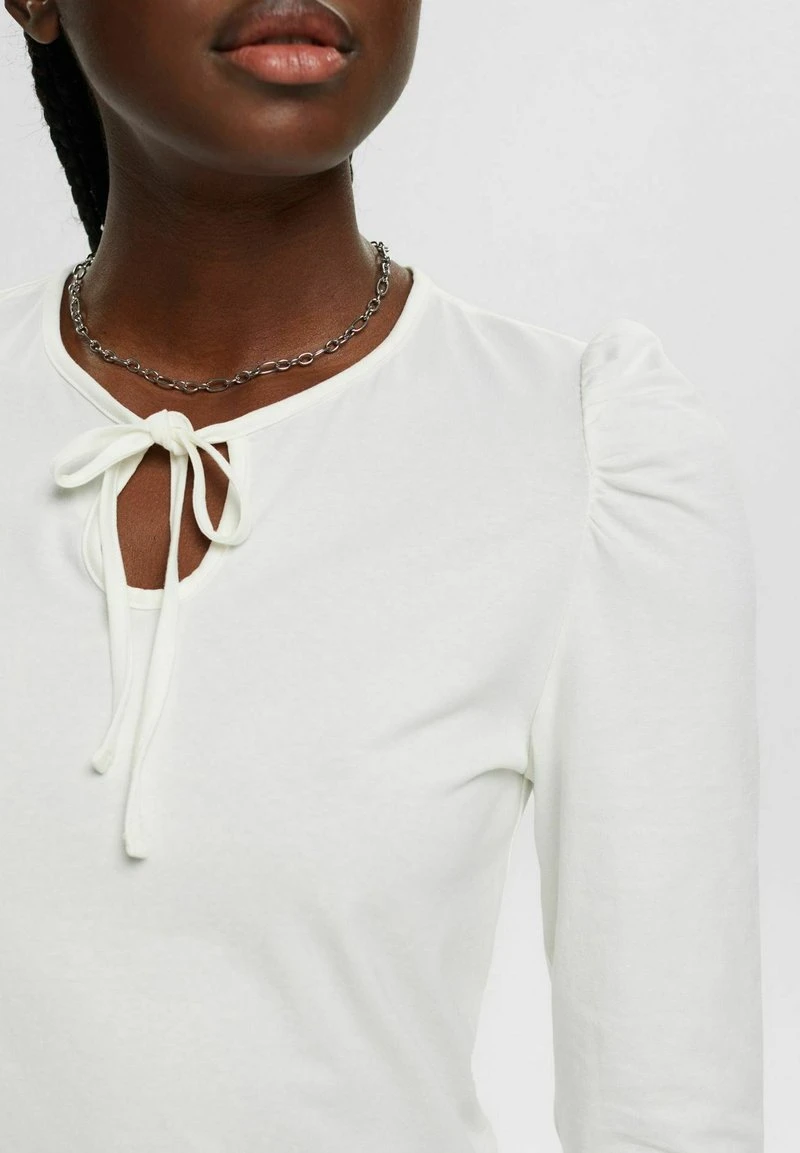 Edc By Esprit MIT KEYHOLE-DETAIL - Langarmshirt - Off White 6 Edc By Esprit MIT KEYHOLE-DETAIL - Langarmshirt - Off White – Bild 4