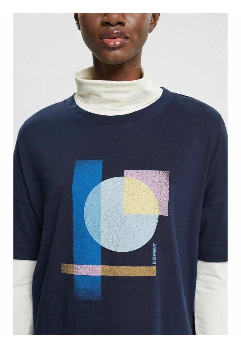 ESPRIT TEE - T-Shirt Print - Navy 6 ESPRIT TEE - T-Shirt Print - Navy – Bild 4