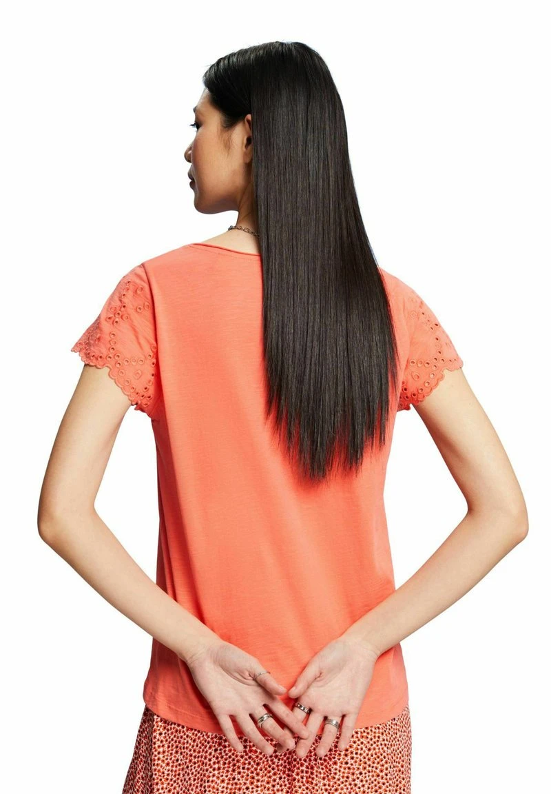 ESPRIT T-Shirt Print - Coral Orange 4 ESPRIT T-Shirt Print - Coral Orange – Bild 2