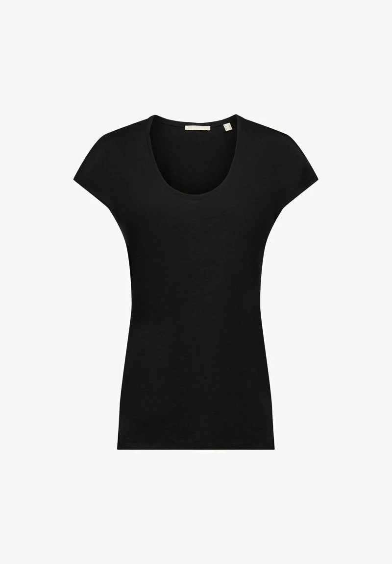Edc By Esprit MIT U BOOTAUSSCHNITT - T-Shirt Basic - Black 8 Edc By Esprit MIT U BOOTAUSSCHNITT - T-Shirt Basic - Black – Bild 6