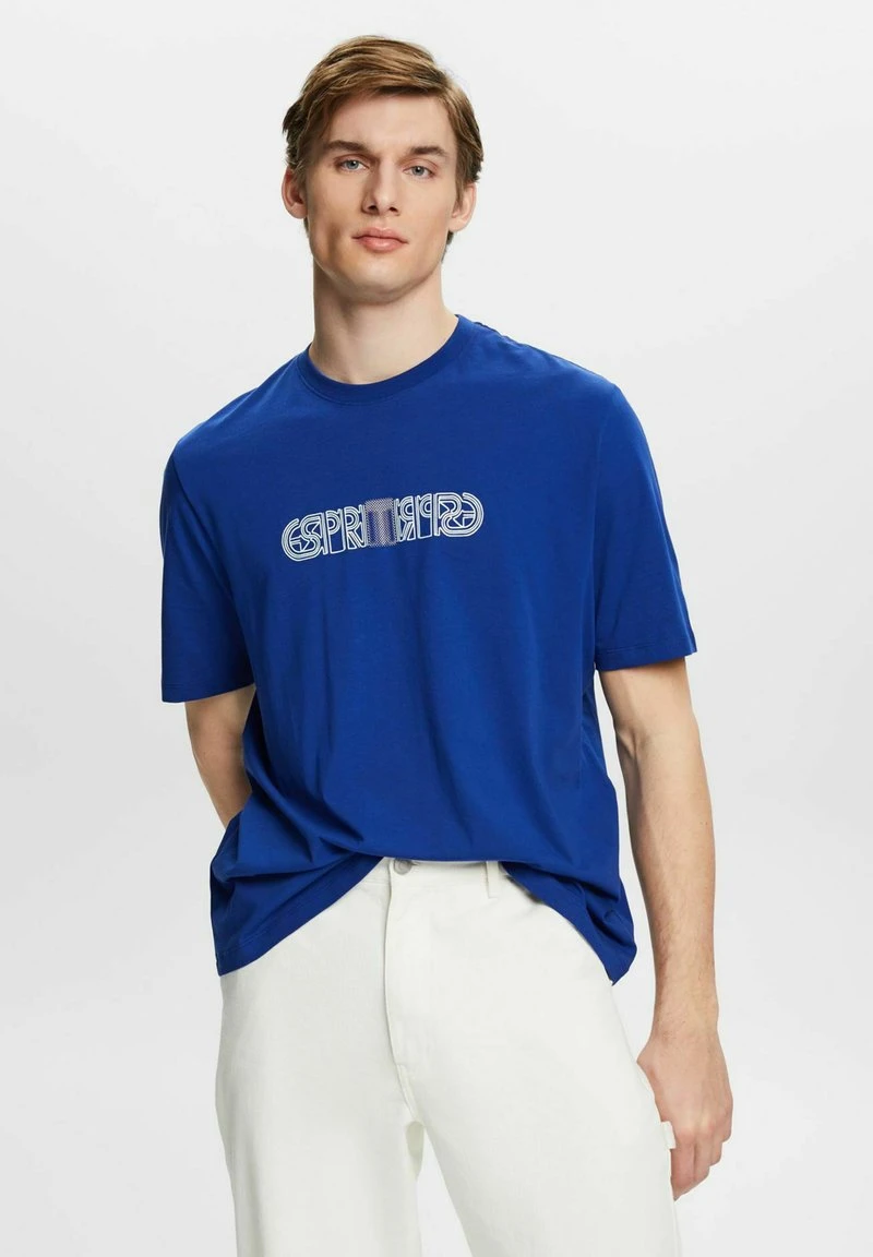 Edc By Esprit MIT LOGO-PRINT IN LOCKERER PASSFORM - T-Shirt Print - Ink 3 Edc By Esprit MIT LOGO-PRINT IN LOCKERER PASSFORM - T-Shirt Print - Ink