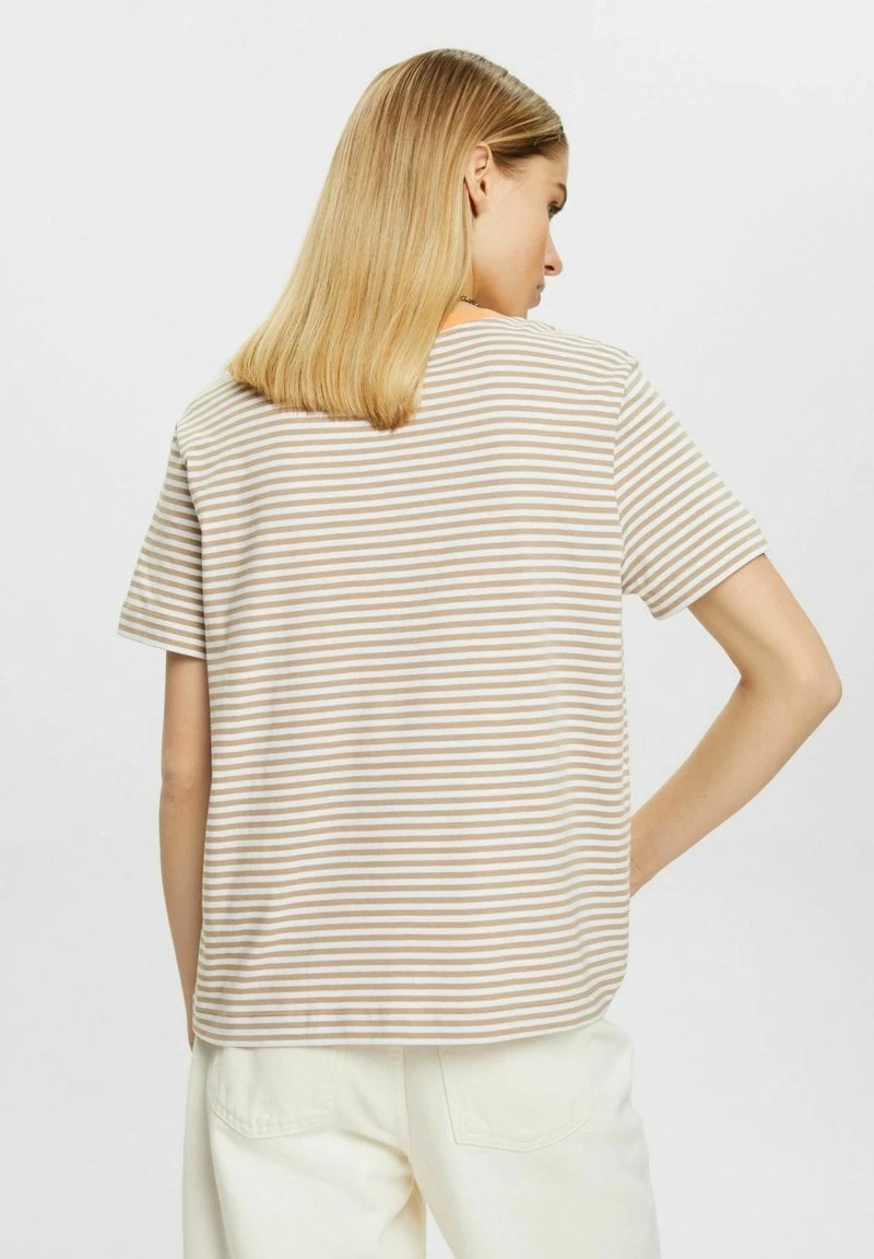 ESPRIT STRIPED CORE - T-Shirt Print - Taupe 5 ESPRIT STRIPED CORE - T-Shirt Print - Taupe – Bild 3