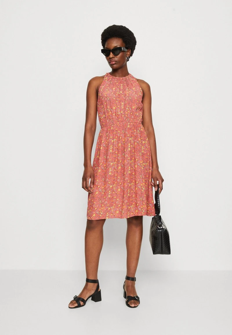 Edc By Esprit NECKHOLDER DRESS - Freizeitkleid - Coral Orange 4 Edc By Esprit NECKHOLDER DRESS - Freizeitkleid - Coral Orange – Bild 2