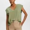 Edc By Esprit MIT V AUSSCHNITT - T-Shirt Basic - Light Khaki -Esprit 83784a0c554240d0aa283fe877f51055