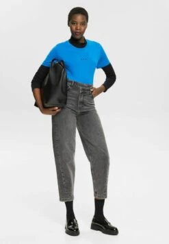 Edc By Esprit F AW - T-Shirt Basic - Blue 12 Edc By Esprit F AW - T-Shirt Basic - Blue -Esprit 83fcbe53a2434f18ba14c6a18cd6df45