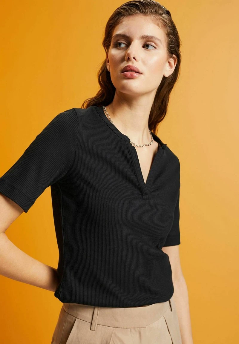 ESPRIT KURZARM - T-Shirt Basic - Black 7 ESPRIT KURZARM - T-Shirt Basic - Black – Bild 5
