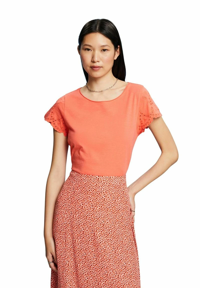 ESPRIT T-Shirt Print - Coral Orange 3 ESPRIT T-Shirt Print - Coral Orange