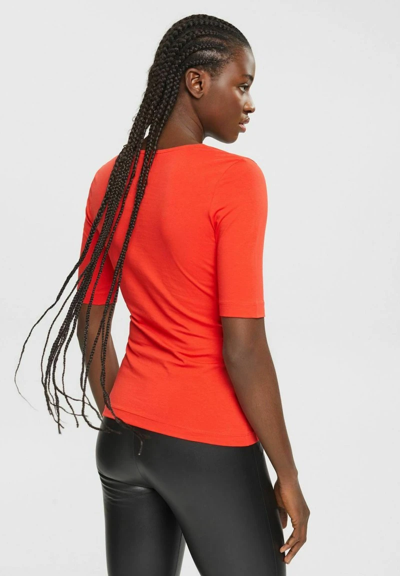 ESPRIT MIT KARREE AUSSCHNITT - T-Shirt Basic - Red 5 ESPRIT MIT KARREE AUSSCHNITT - T-Shirt Basic - Red – Bild 3