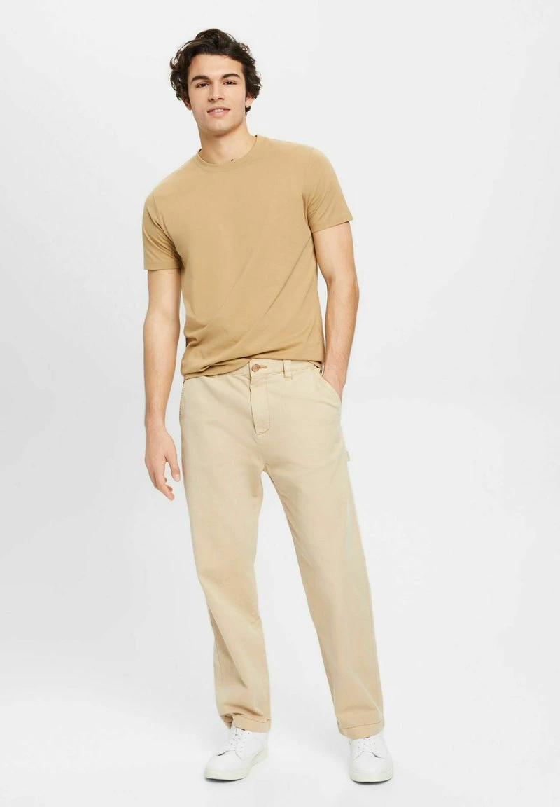 ESPRIT REGULAR FIT - T-Shirt Basic - Beige 4 ESPRIT REGULAR FIT - T-Shirt Basic - Beige – Bild 2