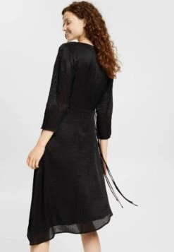 ESPRIT MIT ASYMMETRISCHEM SAUM - Freizeitkleid - Black -Esprit 8b162737c1844c32bac5a2f105459c9d