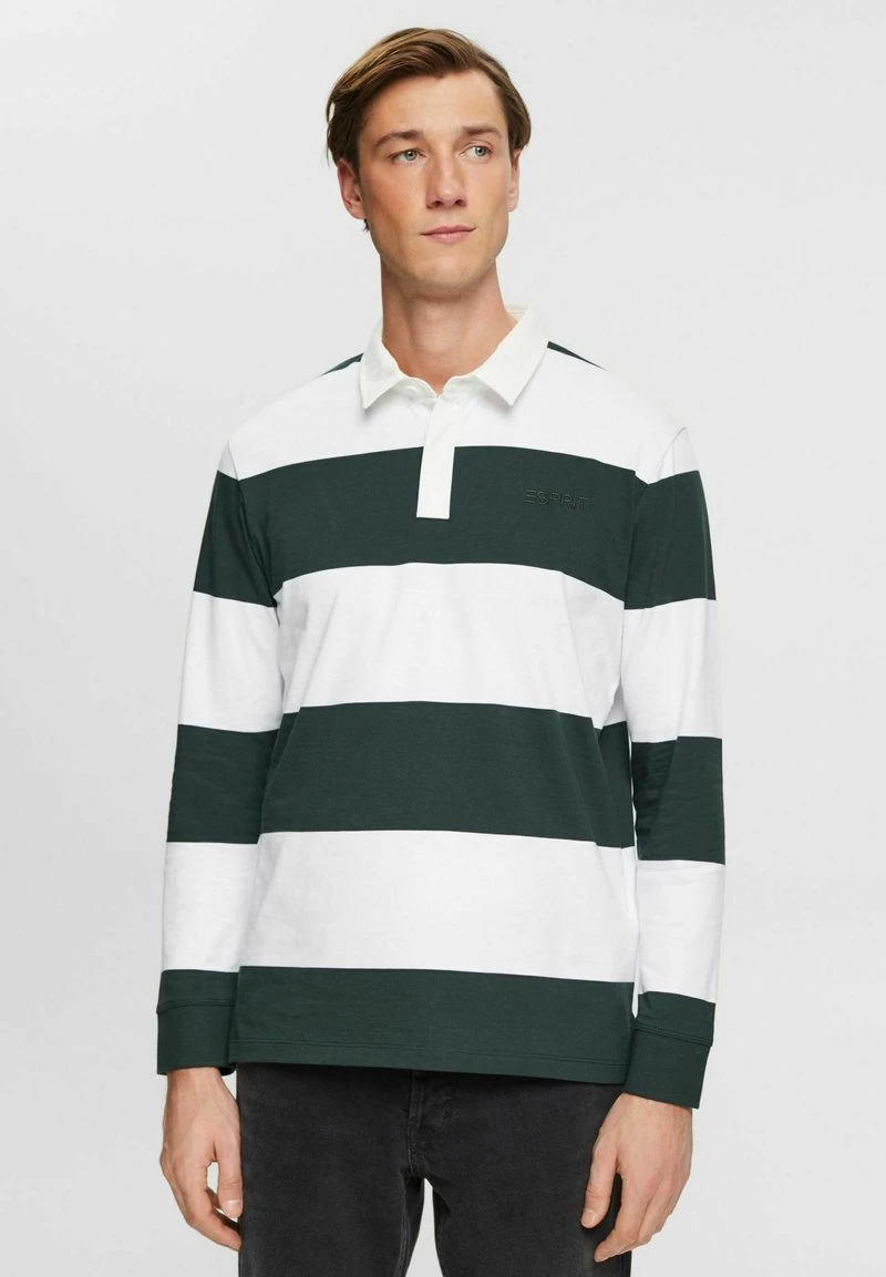 ESPRIT MIT STREIFEN - Poloshirt - Dark Teal Green 3 ESPRIT MIT STREIFEN - Poloshirt - Dark Teal Green