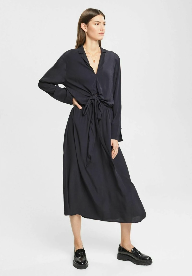 ESPRIT MIDI MIT BINDEDETAIL - Freizeitkleid - Black 7 ESPRIT MIDI MIT BINDEDETAIL - Freizeitkleid - Black – Bild 5