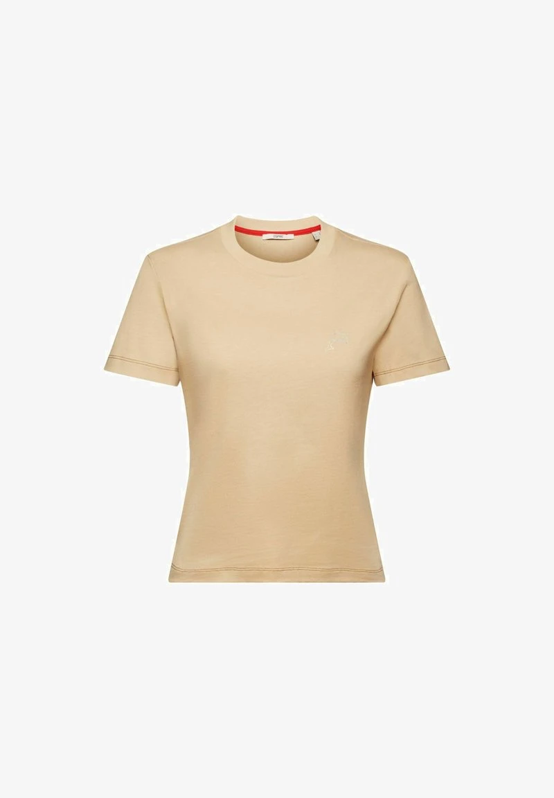 ESPRIT MIT DELFINPRINT - T-Shirt Basic - Sand 8 ESPRIT MIT DELFINPRINT - T-Shirt Basic - Sand – Bild 6