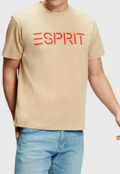 ESPRIT MIT LOGO - T-Shirt Print - Sand 13 ESPRIT MIT LOGO - T-Shirt Print - Sand -Esprit 9067d3fa87ab443f8e45b2c4c3469da7 1
