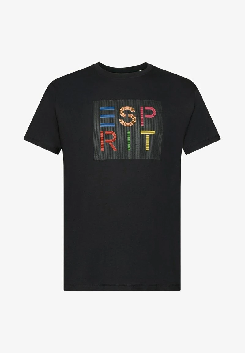 ESPRIT MIT LOGO-APPLIKATION - T-Shirt Print - Black 8 ESPRIT MIT LOGO-APPLIKATION - T-Shirt Print - Black – Bild 6