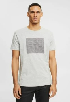 ESPRIT MIT LOGO PRINT - T-Shirt Print - Light Grey