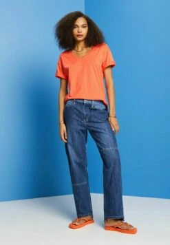 ESPRIT T-Shirt Basic - Coral Orange -Esprit 94192b024cd54fa5928ed6b16a78b5be