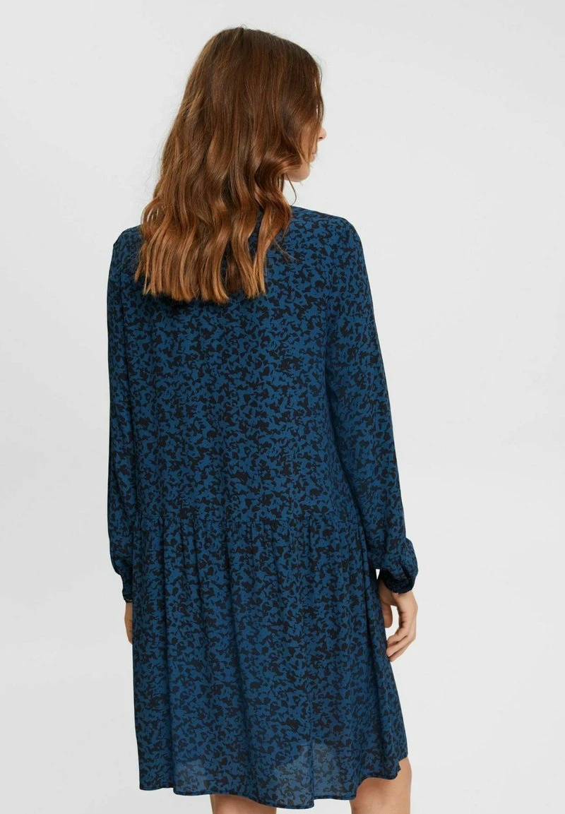 ESPRIT GEMUSTERTES AUS MIT V-AUSSCHNITT - Freizeitkleid - Petrol Blue 5 ESPRIT GEMUSTERTES AUS MIT V-AUSSCHNITT - Freizeitkleid - Petrol Blue – Bild 3