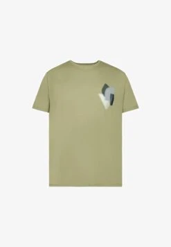 Edc By Esprit MIT PRINT AUF BRUSTHÖHE - T-Shirt Print - Light Khaki -Esprit 9530ce66f86d4cc99252fd8e25629b2a