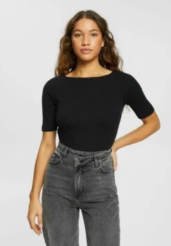 ESPRIT POINTELLE - T-Shirt Basic - Black