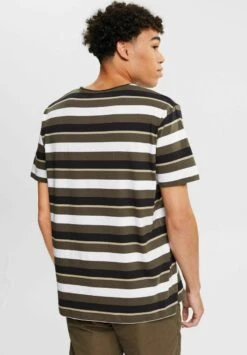 Edc By Esprit MIT STREIFENMUSTER - T-Shirt Print - Dark Khaki 10 Edc By Esprit MIT STREIFENMUSTER - T-Shirt Print - Dark Khaki -Esprit 962673664e0a4043adec943e29b6f076