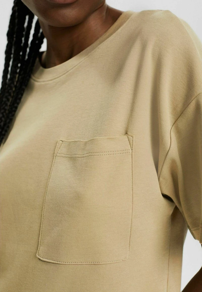 ESPRIT MIT BRUSTTASCHE - T-Shirt Basic - Pale Khaki 6 ESPRIT MIT BRUSTTASCHE - T-Shirt Basic - Pale Khaki – Bild 4