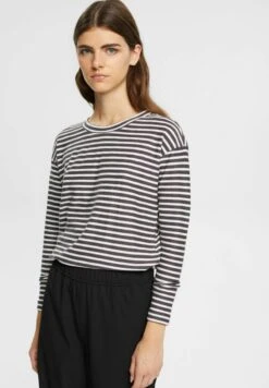 ESPRIT MIT STREIFEN - Langarmshirt - Anthracite