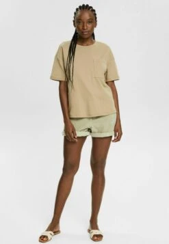 ESPRIT MIT BRUSTTASCHE - T-Shirt Basic - Pale Khaki 9 ESPRIT MIT BRUSTTASCHE - T-Shirt Basic - Pale Khaki -Esprit 9badfef1df8646d5b6908294a8b7aed1