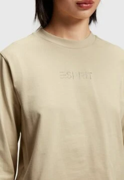 ESPRIT MIT LOGO AUS GLITZERSTEINCHEN - Langarmshirt - Light Taupe -Esprit 9c4d62535d104a6996b6495d62f76141