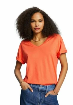 ESPRIT T-Shirt Basic - Coral Orange
