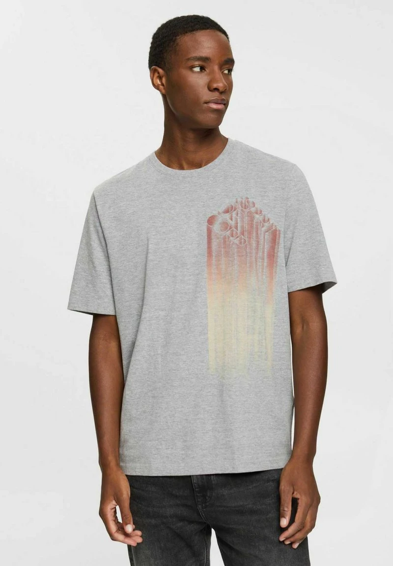 Edc By Esprit RELAXED FIT - T-Shirt Print - Medium Grey 3 Edc By Esprit RELAXED FIT - T-Shirt Print - Medium Grey