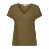 Edc By Esprit MIT V AUSSCHNITT - T-Shirt Basic - Khaki Green 1 Edc By Esprit MIT V AUSSCHNITT - T-Shirt Basic - Khaki Green -Esprit a3788d47722144649d2963453d6d7190