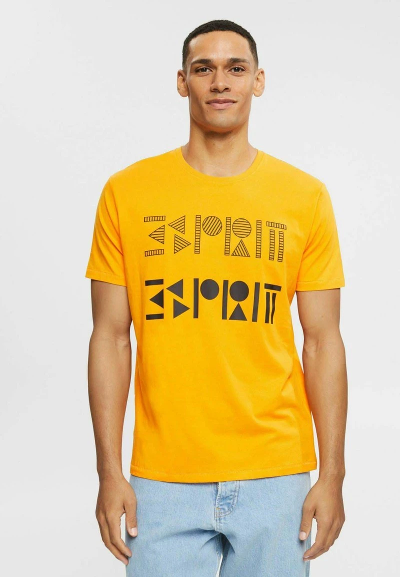 ESPRIT MIT LOGOPRINT - T-Shirt Print - Orange 3 ESPRIT MIT LOGOPRINT - T-Shirt Print - Orange