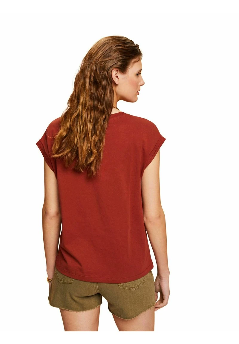 ESPRIT STITCH DETAIL - T-Shirt Print - Terracotta New 4 ESPRIT STITCH DETAIL - T-Shirt Print - Terracotta New – Bild 2