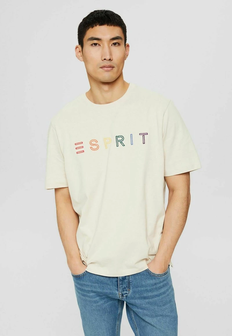ESPRIT T-Shirt Print - Cream Beige 3 ESPRIT T-Shirt Print - Cream Beige