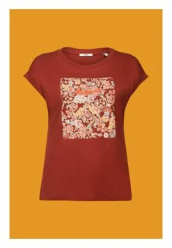 ESPRIT STITCH DETAIL - T-Shirt Print - Terracotta New 10 ESPRIT STITCH DETAIL - T-Shirt Print - Terracotta New -Esprit ae573bd92df0407bb22926fc68af5148