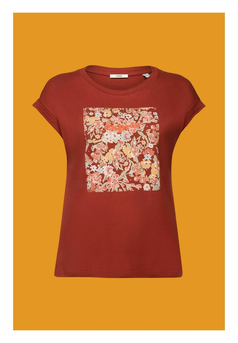ESPRIT STITCH DETAIL - T-Shirt Print - Terracotta New 5 ESPRIT STITCH DETAIL - T-Shirt Print - Terracotta New – Bild 3