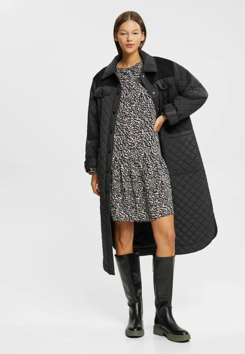 ESPRIT MIT MUSTER UND CUTOUT - Freizeitkleid - Anthracite 4 ESPRIT MIT MUSTER UND CUTOUT - Freizeitkleid - Anthracite – Bild 2