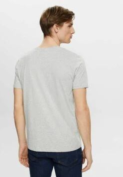 Edc By Esprit MIT PRINT - T-Shirt Print - Light Grey New -Esprit afd0635f51784c58b39a16d0cba96f89