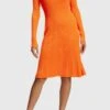 ESPRIT SCHULTER - Strickkleid - Red Orange -Esprit b19814a605d84d8ab81c31e33087219a