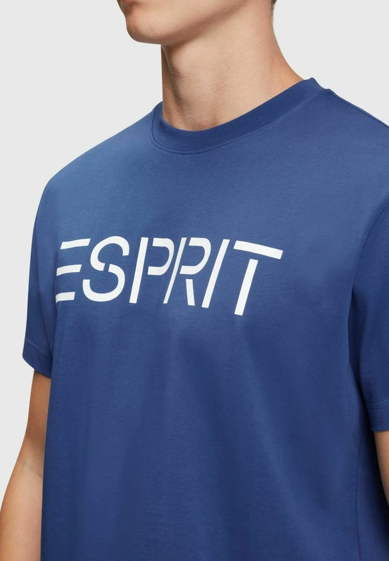 ESPRIT MIT LOGO - T-Shirt Print - Bright Blue 6 ESPRIT MIT LOGO - T-Shirt Print - Bright Blue – Bild 4